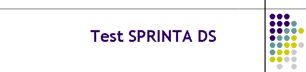 Test SPRINTA DS